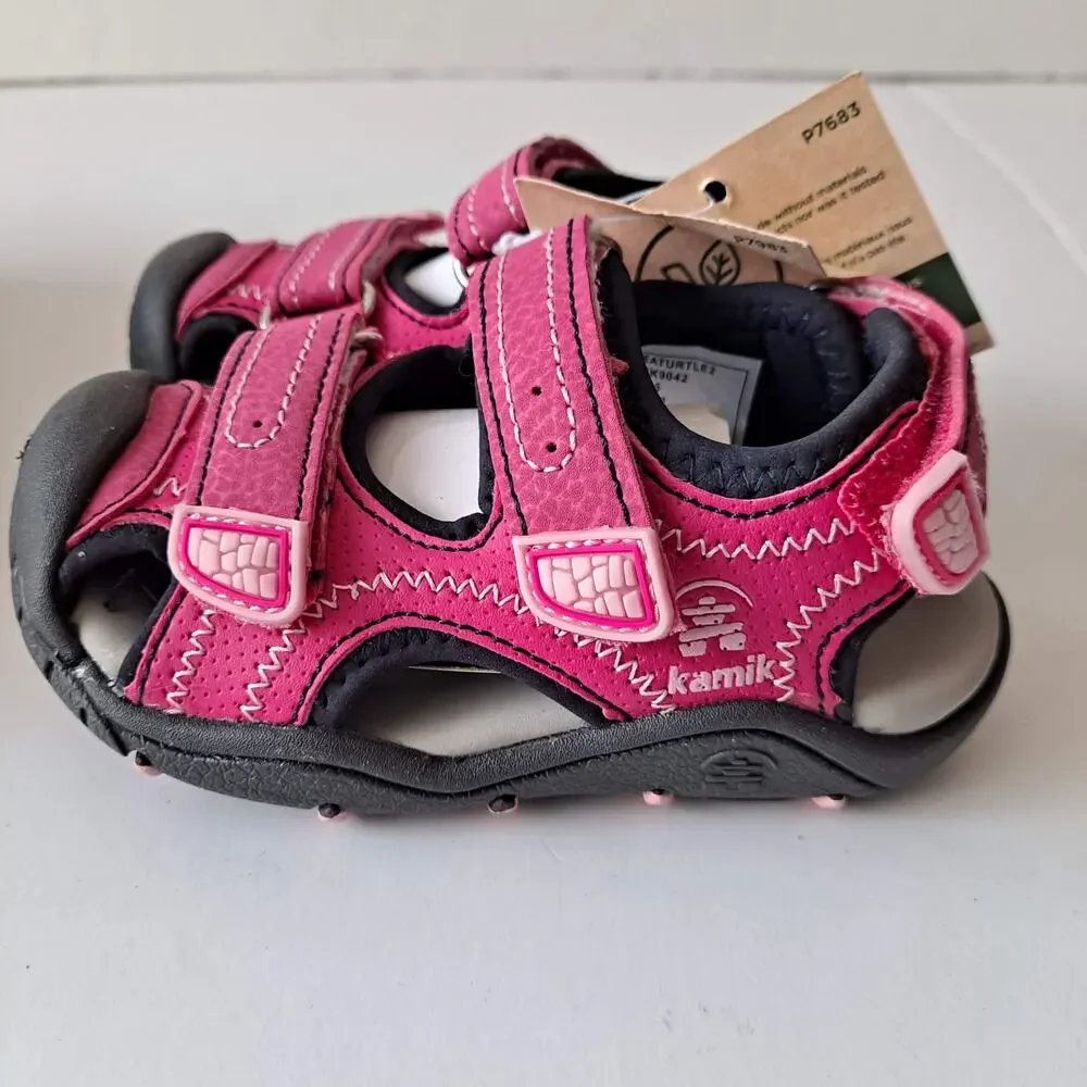 NWOT Kamik Seaturtle 2 Sandals Waterproof Hiking Shoes Pink Toddler Girls Size 5